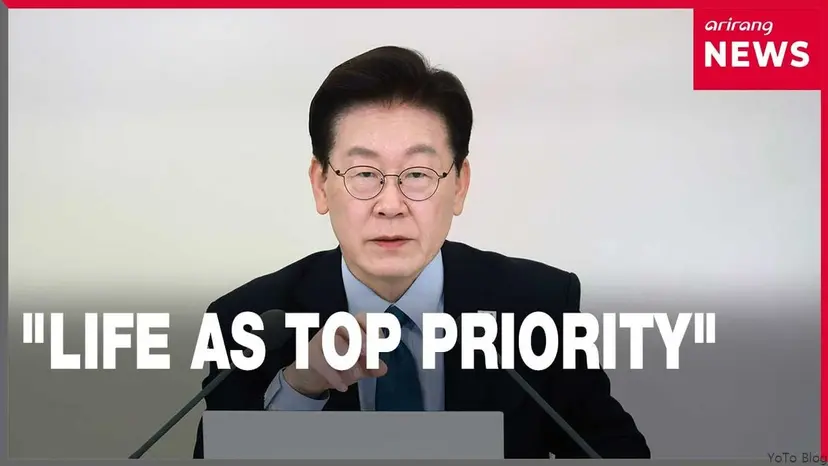 President Lee: nothing comes before people's lives and safety